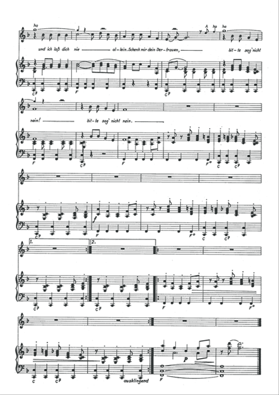 Schenk mir dein Vertrauen Piano, Vocal scores gallery preview page 4