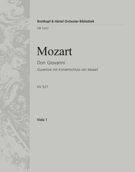 Don Giovanni K. 527 - Overture with concert close by Mozart