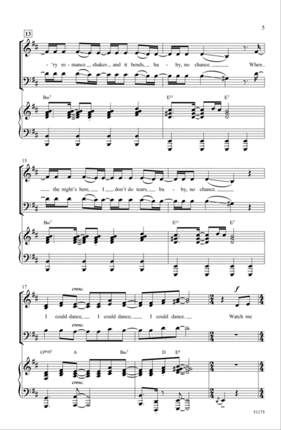 Dance the Night Choir scores gallery preview page 3