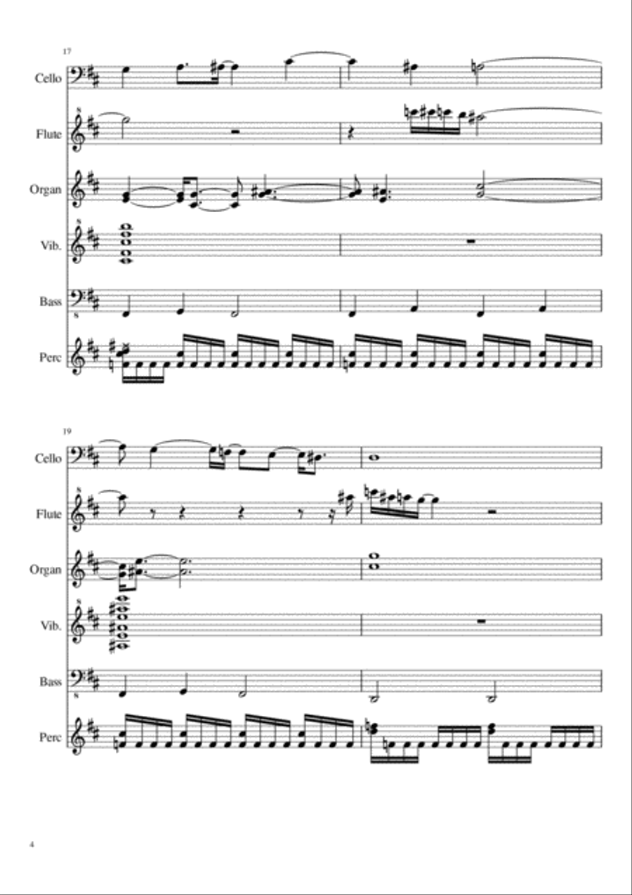 Angry Space Monkey Angry Space Monkey Percussion Ensemble scores gallery preview page 4