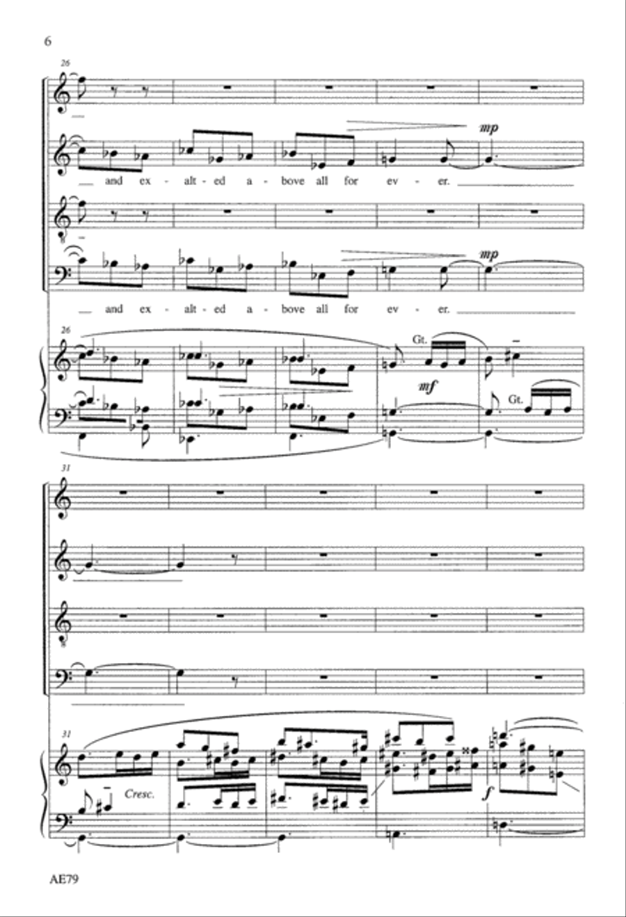 A Song of Praise 4-Part scores gallery preview page 5