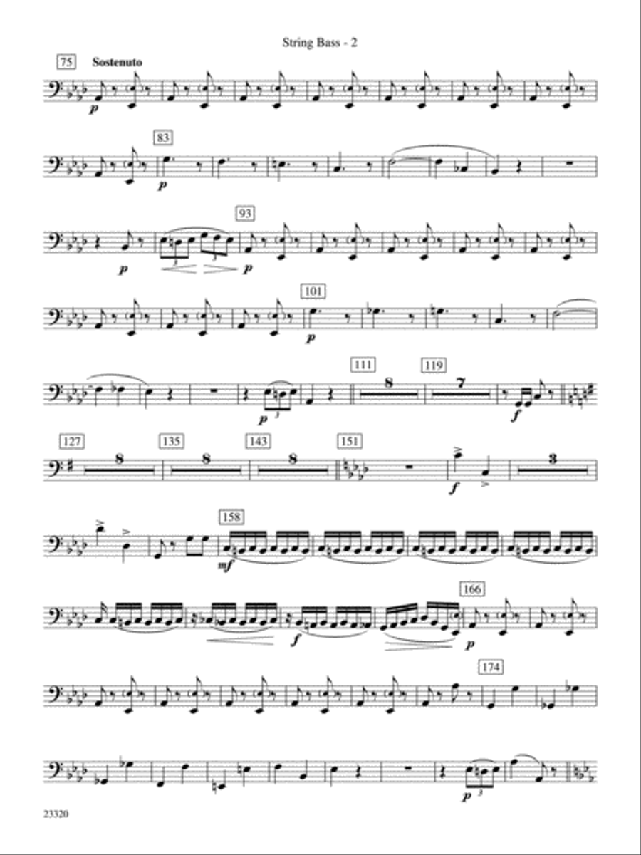 March and Cortege of Bacchus: String Bass Concert Band scores gallery preview page 2