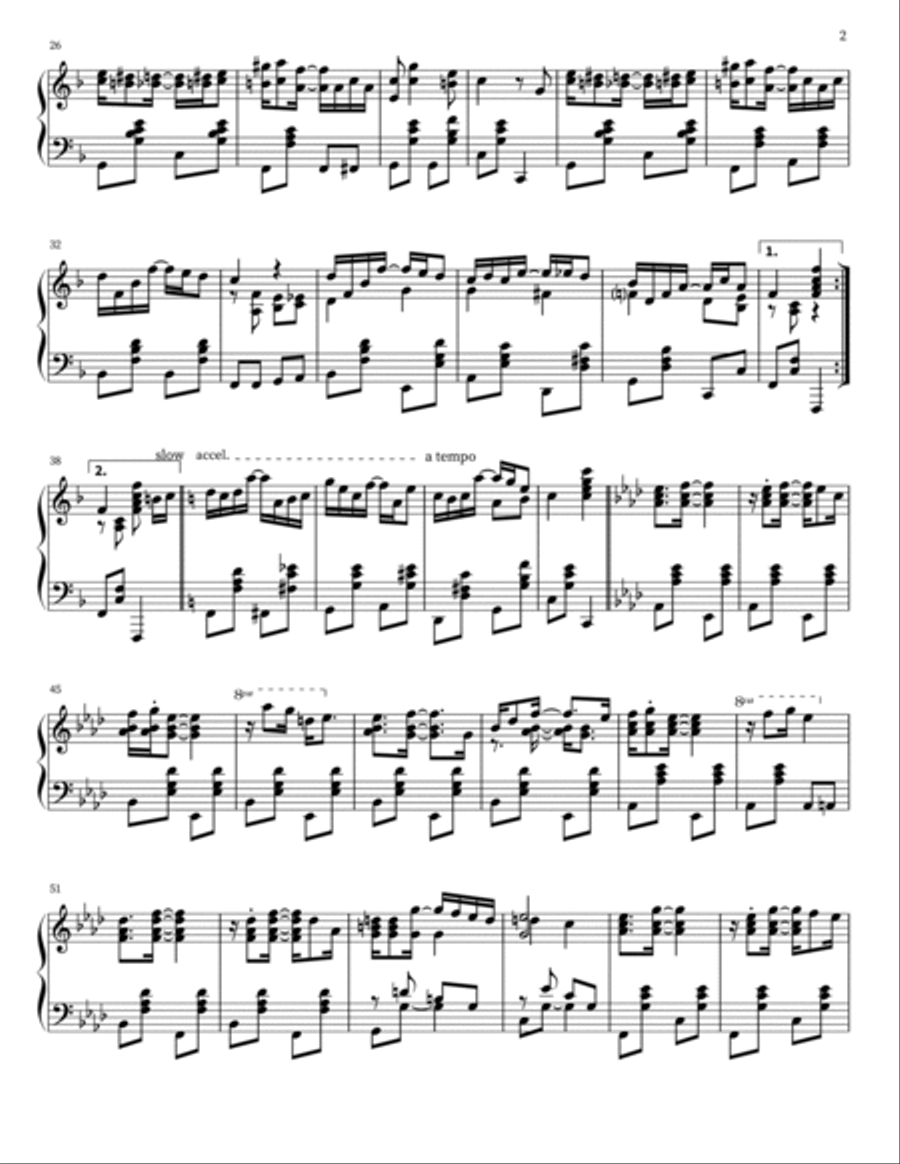 Northern Rag Northern Rag Piano Solo scores gallery preview page 2