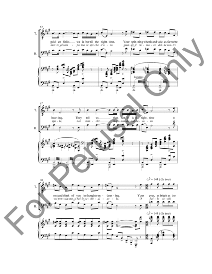 Song Of Spring 4-Part scores gallery preview page 6