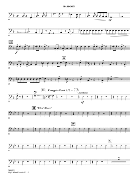 High School Musical 2 - Bassoon