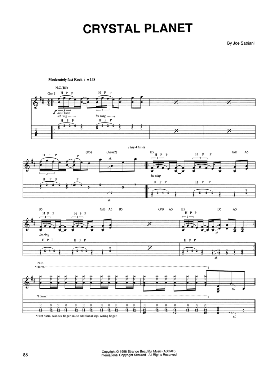 Crystal Planet Crystal Planet Acoustic Guitar scores gallery preview page 1