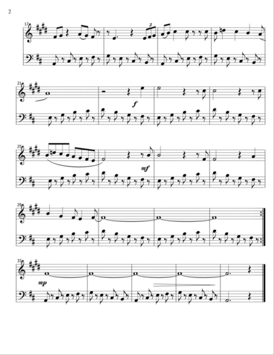 O Come, Emmanuel - jazz clarinet and trombone B-Flat Clarinet scores gallery preview page 2