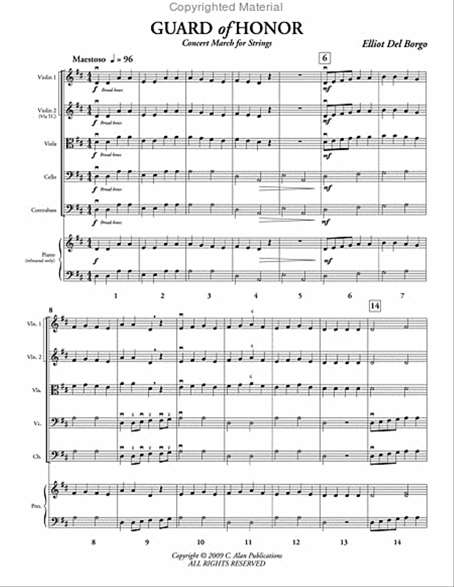 Guard of Honor Guard of Honor String Orchestra scores gallery preview page 2