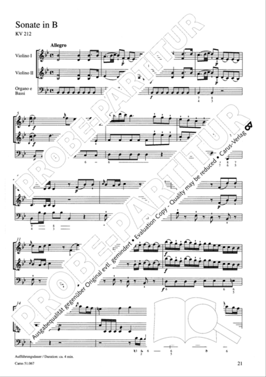 Church Sonatas Collection / Songbook scores gallery preview page 22