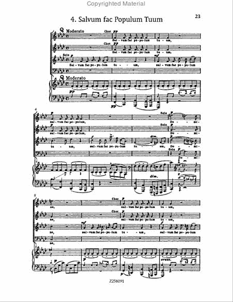 Te Deum, WAB 45 (1886 revision) Choir scores gallery preview page 23