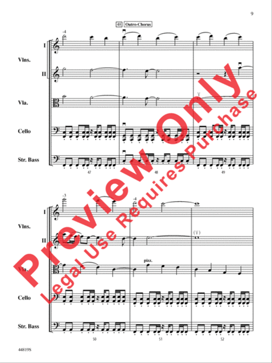 Falling Slowly (from the Motion Picture and Broadway Production Once) String Orchestra scores gallery preview page 10
