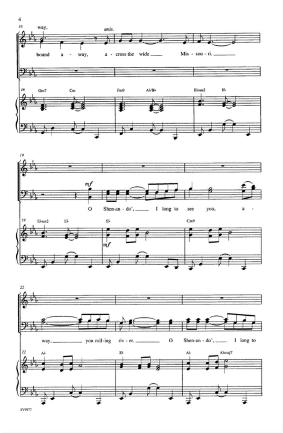 Shenandoah 4-Part scores gallery preview page 4