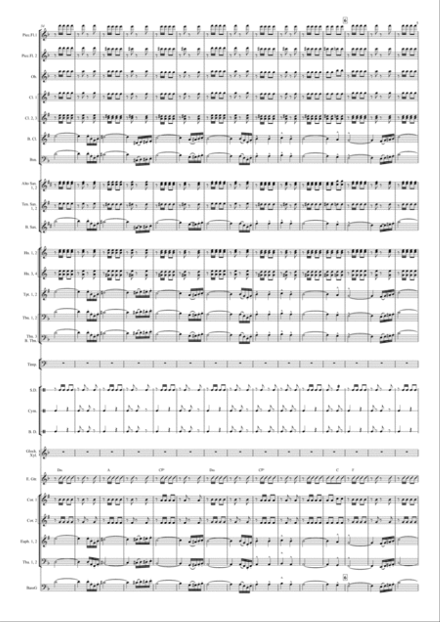 Florentiner March Concert Band scores gallery preview page 6