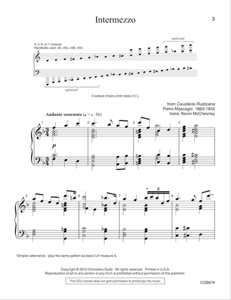 Intermezzo Intermezzo Handbell Choir scores gallery preview page 3