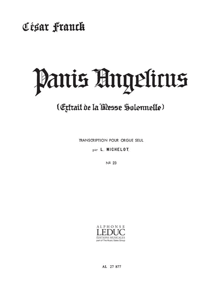Panis Angelicus (organ)