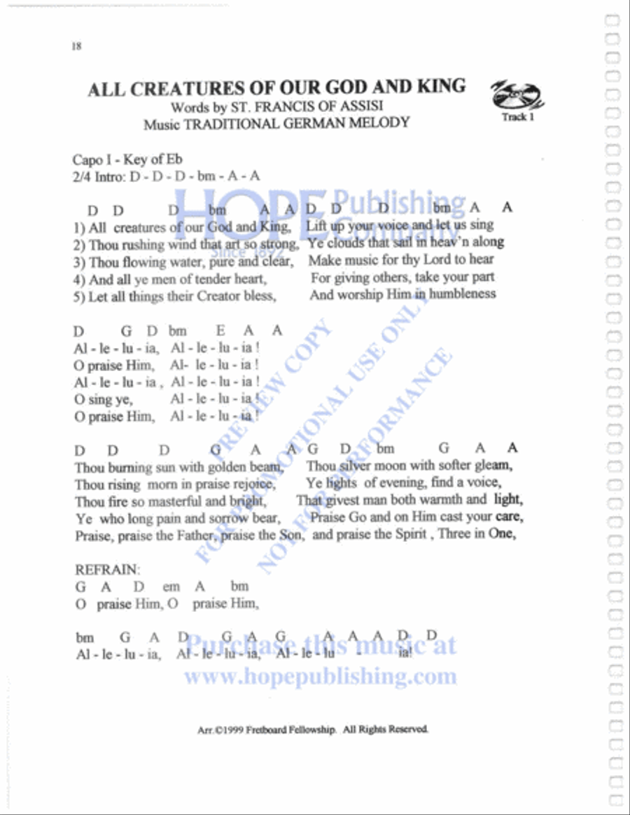 Praise and Worship Guitar with CD Guitar Solo scores gallery preview page 21