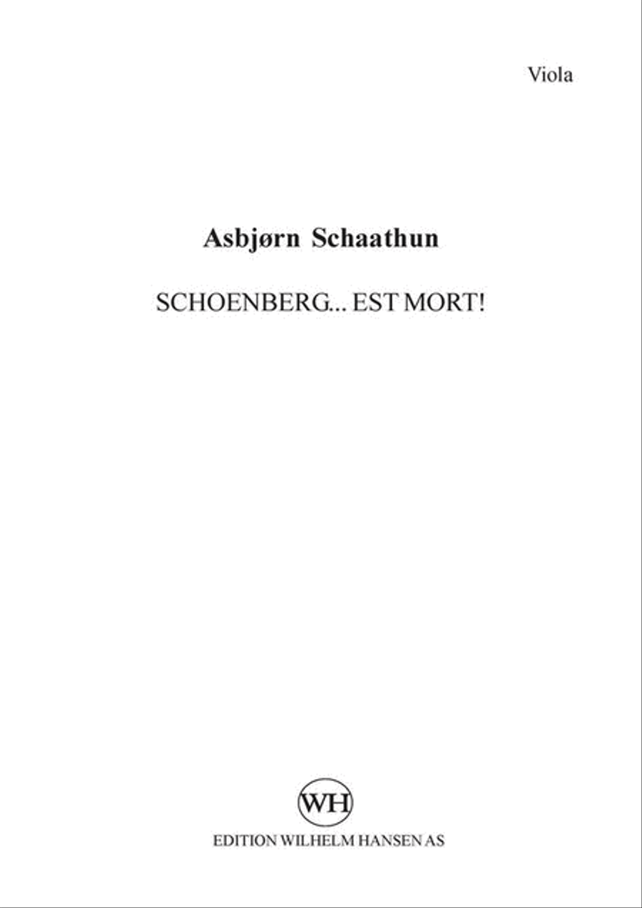 Schoenberg... est mort! String Trio scores gallery preview page 3