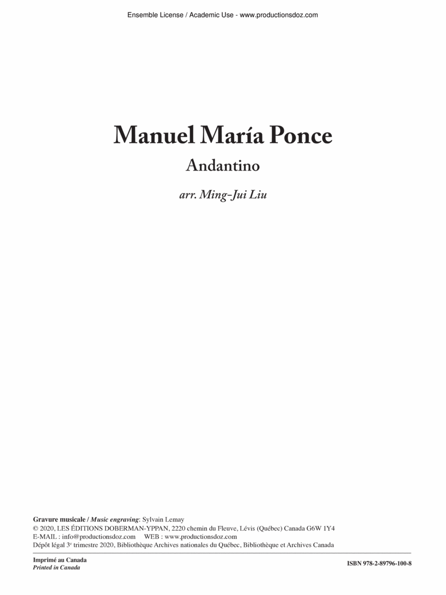 Andantino Viola scores gallery preview page 1