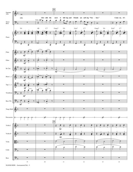 Sleigh Ride (arr. Mark Brymer) - Full Score