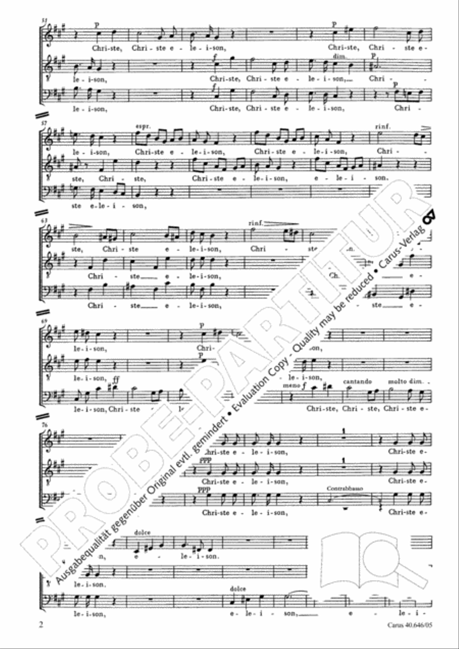 Mass in A major Mass in A major STB scores gallery preview page 3