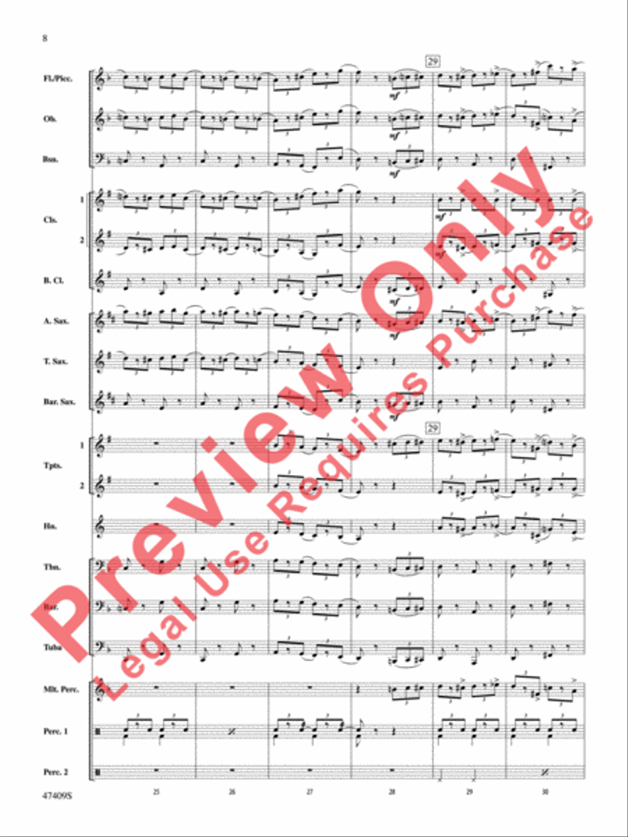 Cuphead Concert Band scores gallery preview page 9