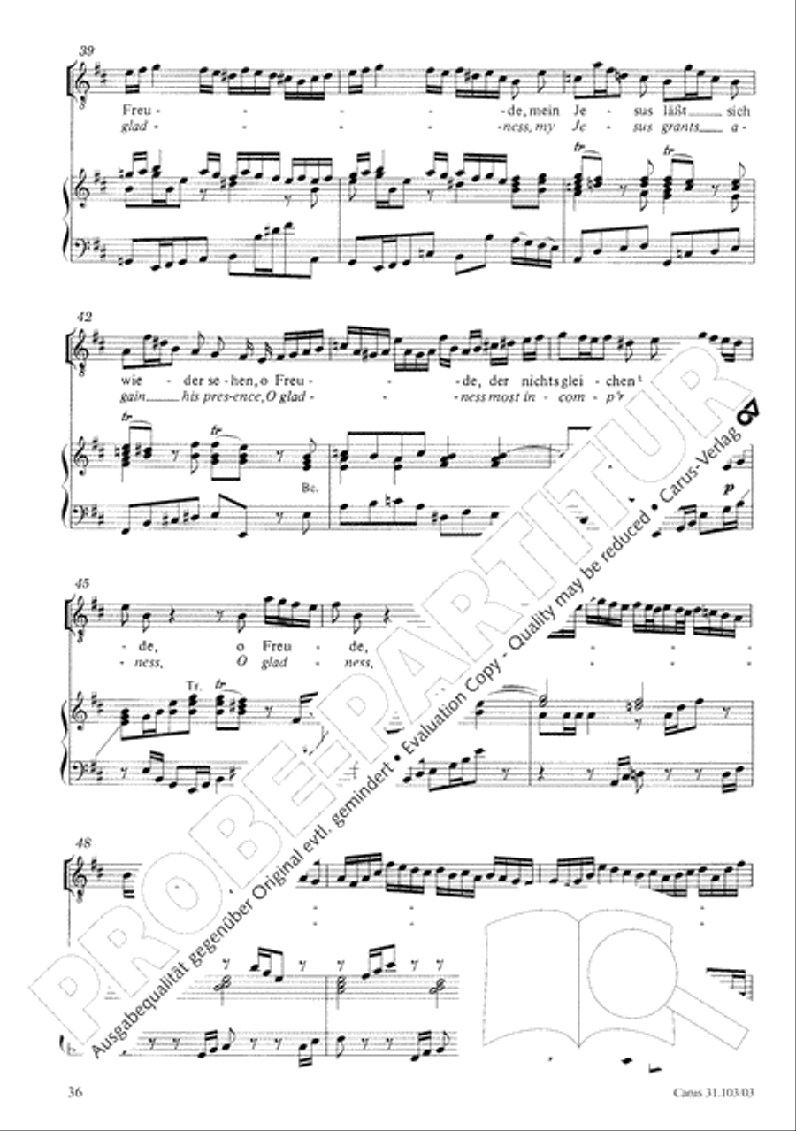 You shall be weeping and crying (Ihr werdet weinen und heulen) 4-Part scores gallery preview page 37