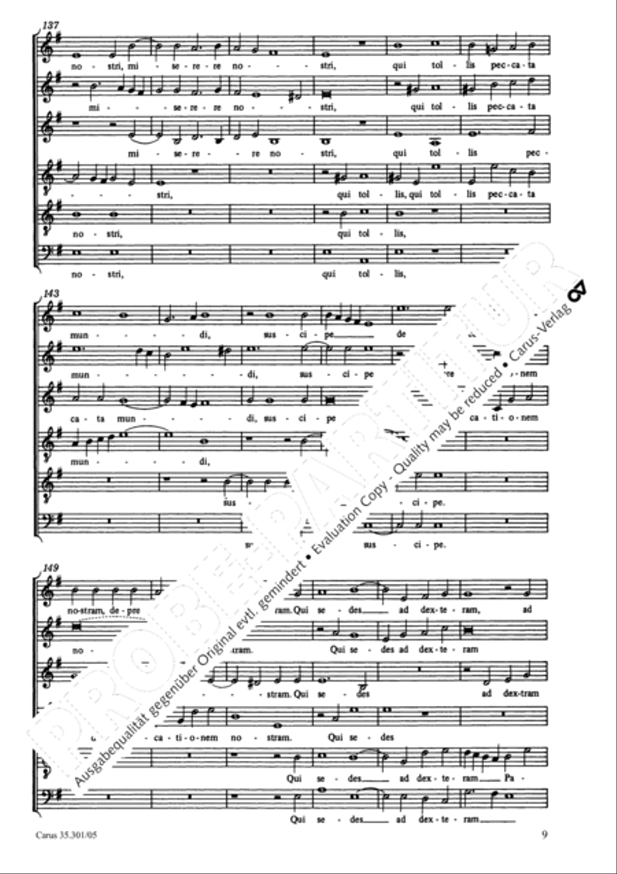 Missa brevis Choir scores gallery preview page 10