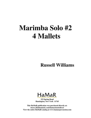 Book cover for Marimba Solo #2 (4 mallets)