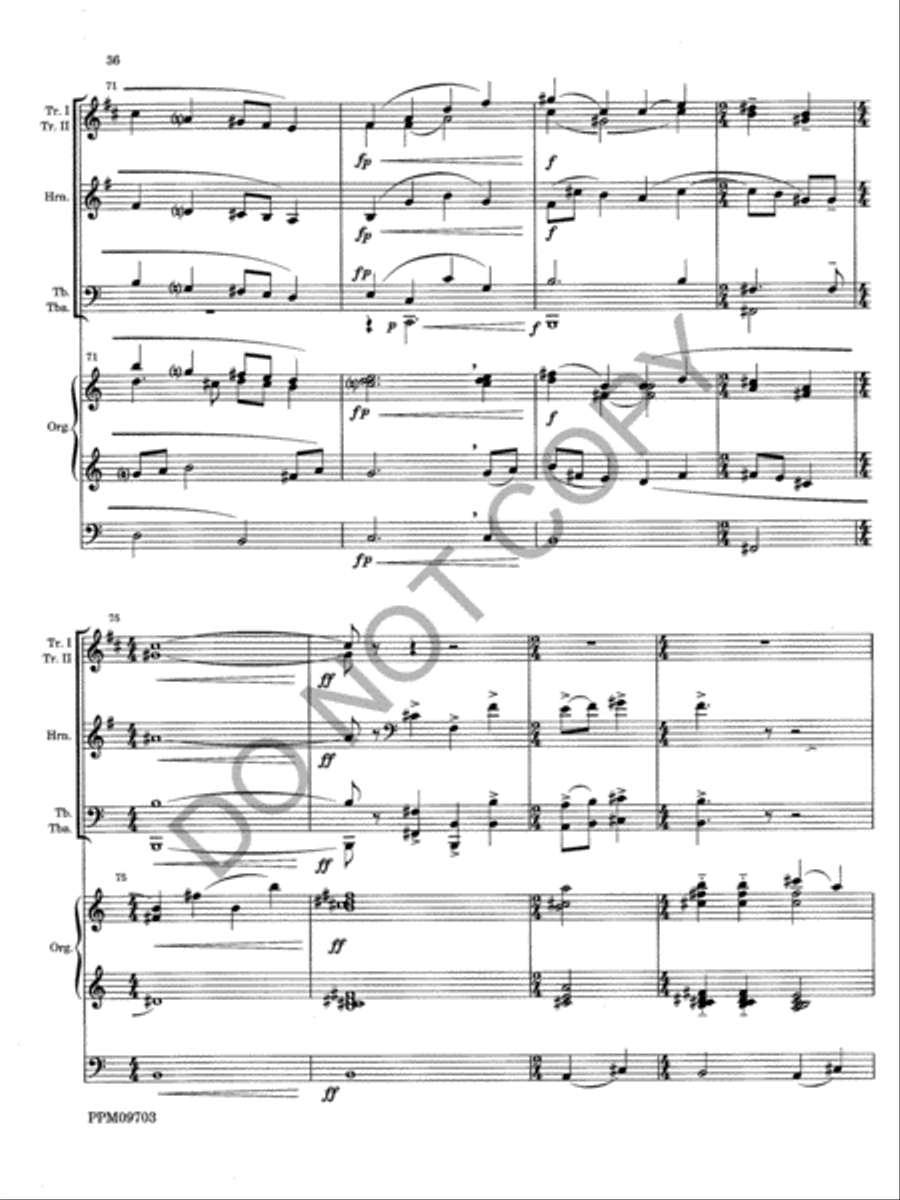 Triptych Choir scores gallery preview page 39
