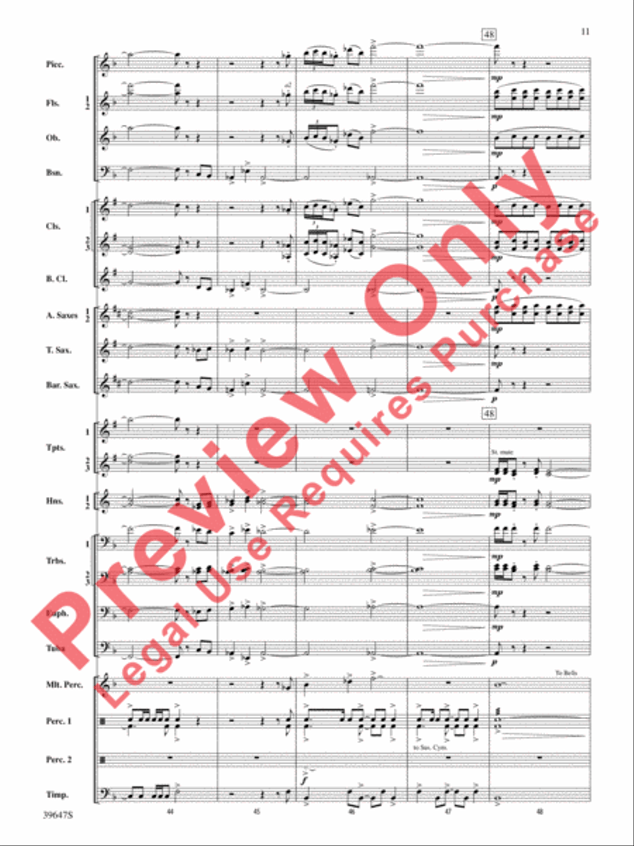 Oak Island Odyssey Oak Island Odyssey Concert Band scores gallery preview page 12