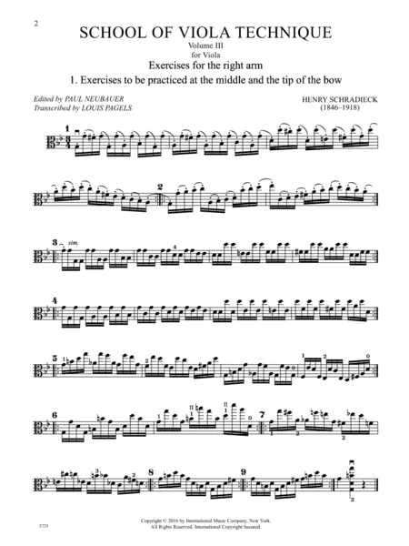 School Of Viola Technique, Volume III