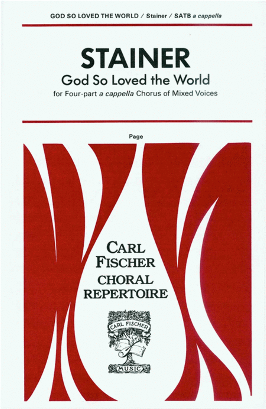 God So Loved the World God So Loved the World 4-Part scores gallery preview page 1