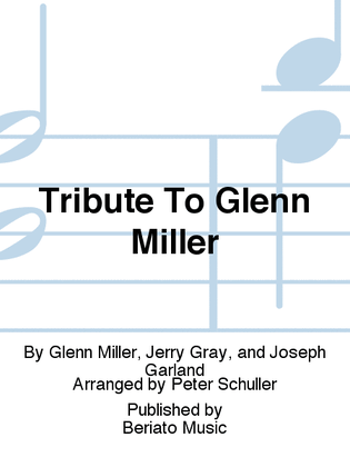Book cover for Tribute To Glenn Miller