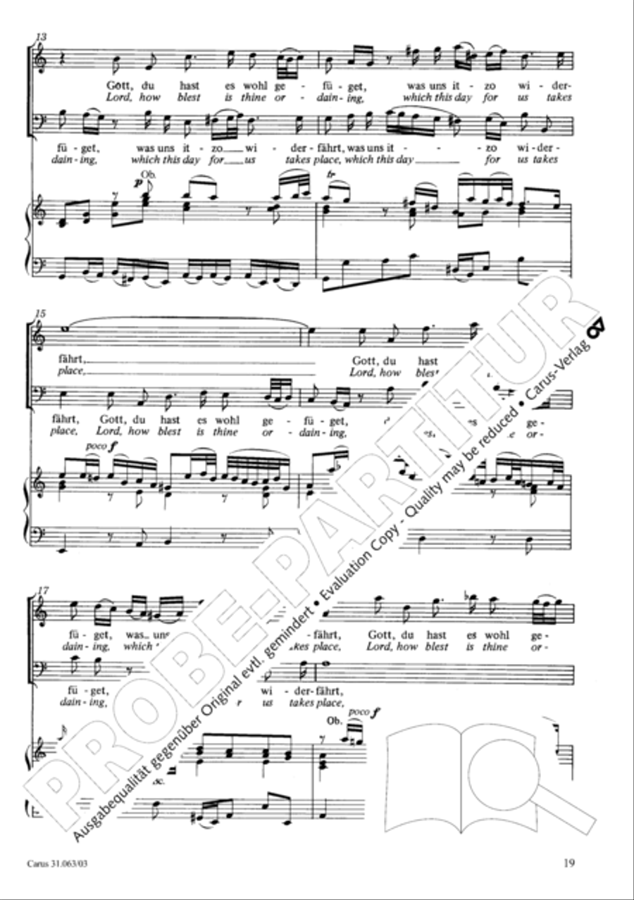 Christians, etch this blessed day (Christen, atzet diesen Tag) 4-Part scores gallery preview page 20