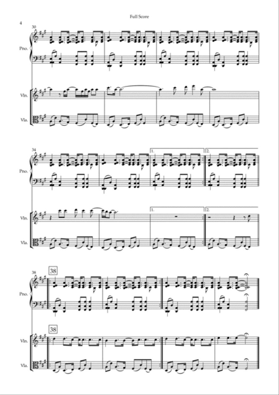 Wonderwall String Duet scores gallery preview page 4