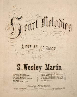 Heart Melodies. A New Set of Songs. Mill May
