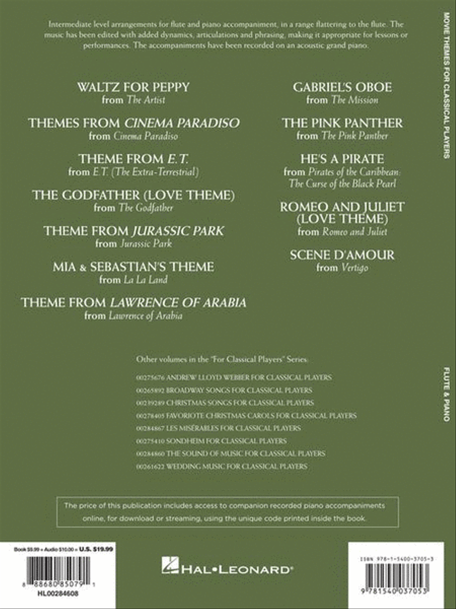 Movie Themes for Classical Players – Flute and Piano Flute Solo scores gallery preview page 7