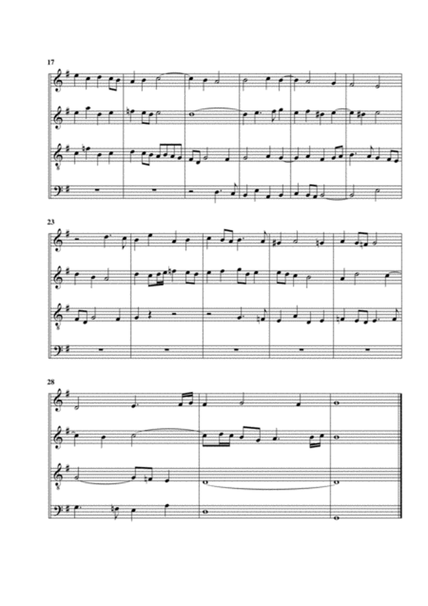 Fugue in G major (arrangement for 4 recorders) image number null