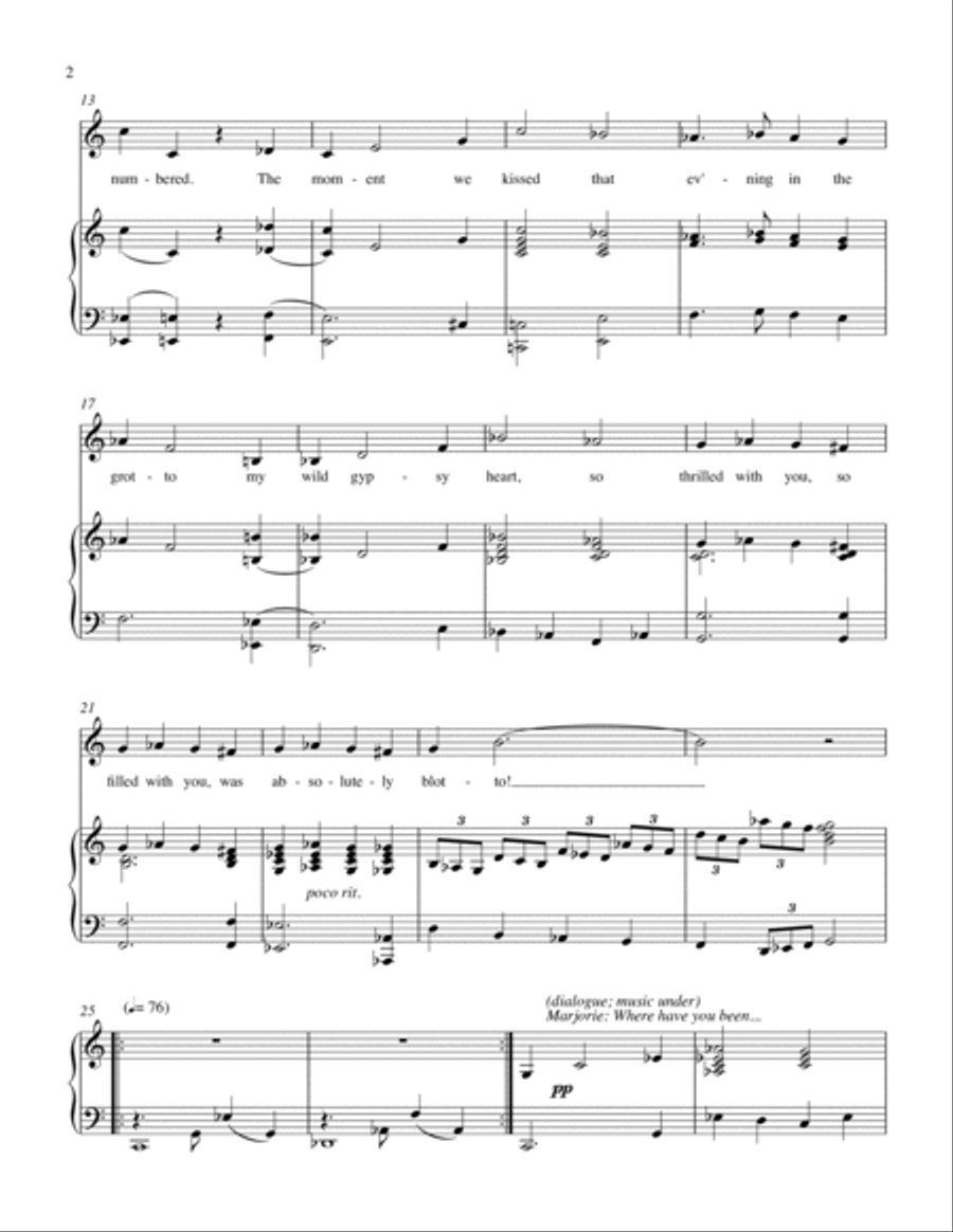 Tipsy Gypsy - Darling, You Slay Me! Voice scores gallery preview page 3