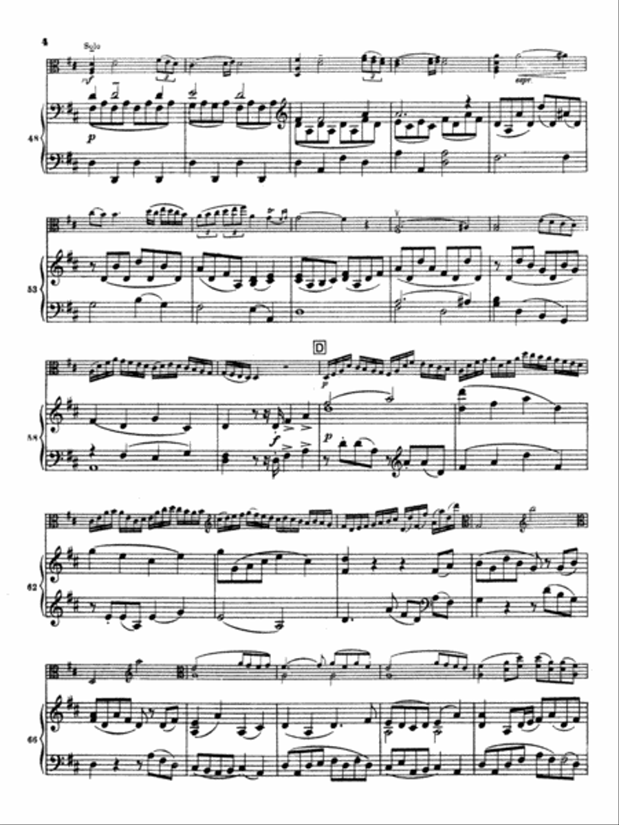 Stamitz: Concerto in D Major, Op. 1 Piano Solo scores gallery preview page 4
