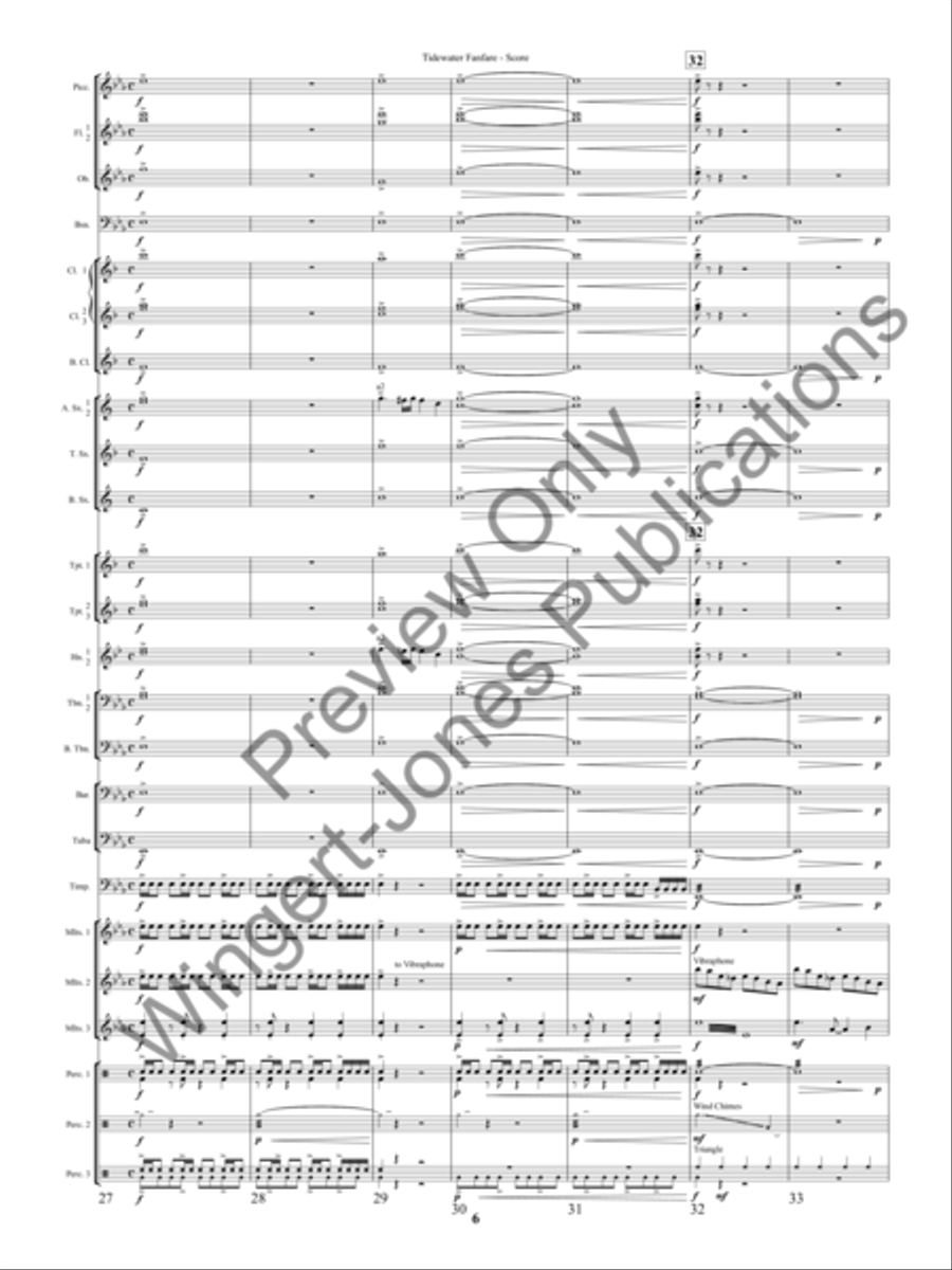 Tidewater Fanfre (Score) Concert Band scores gallery preview page 9