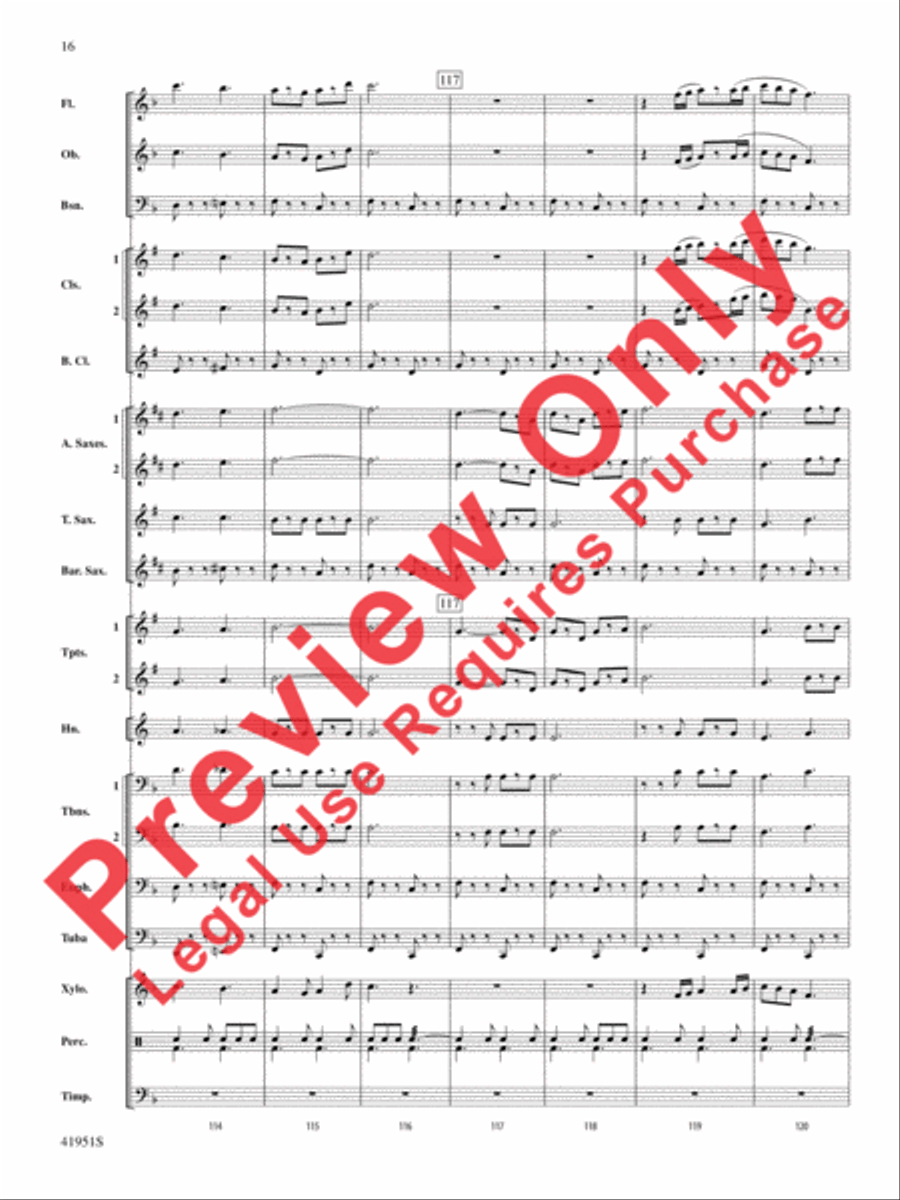 Hobo Train Concert Band scores gallery preview page 17
