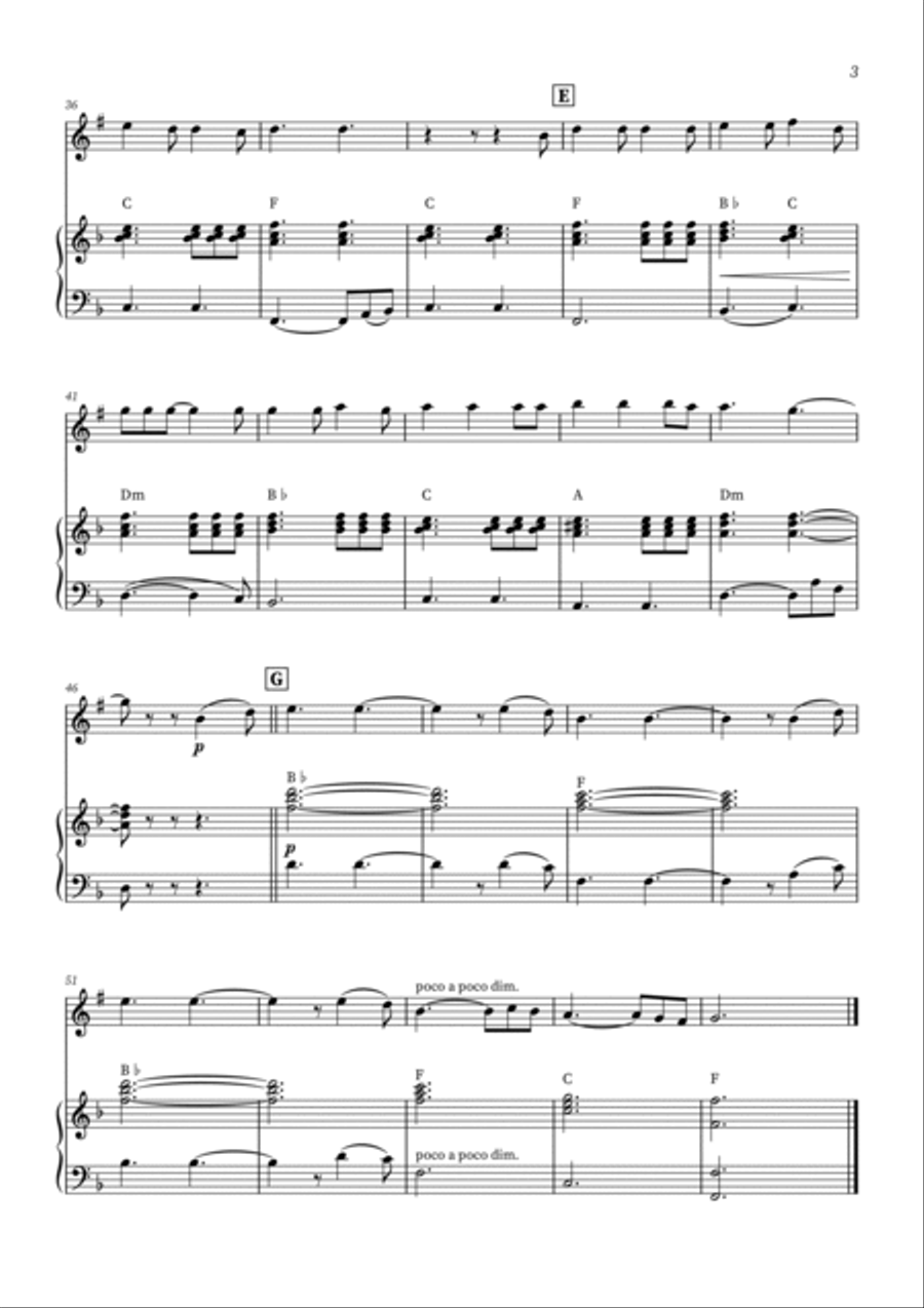 Hallelujah Soprano Saxophone scores gallery preview page 3