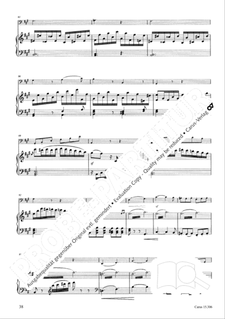 Grand Duo fur Violoncello und Klavier String Duet scores gallery preview page 39