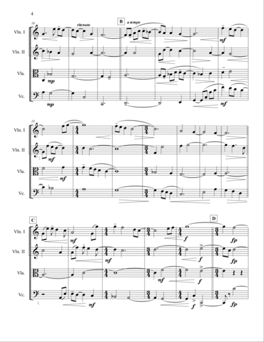 ADAGIO String Quartet String Quartet scores gallery preview page 5