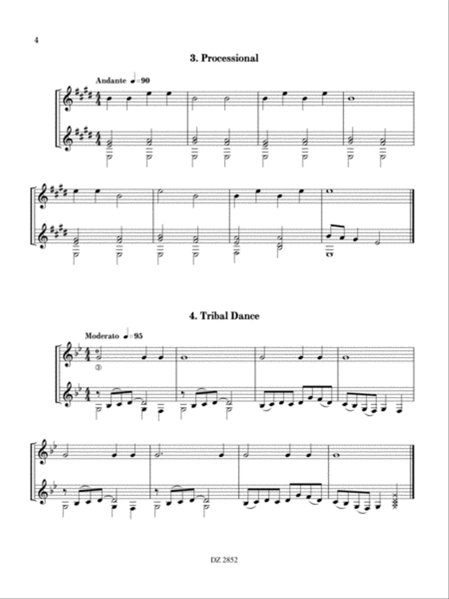 Progressive Duets Classical Guitar scores gallery preview page 4