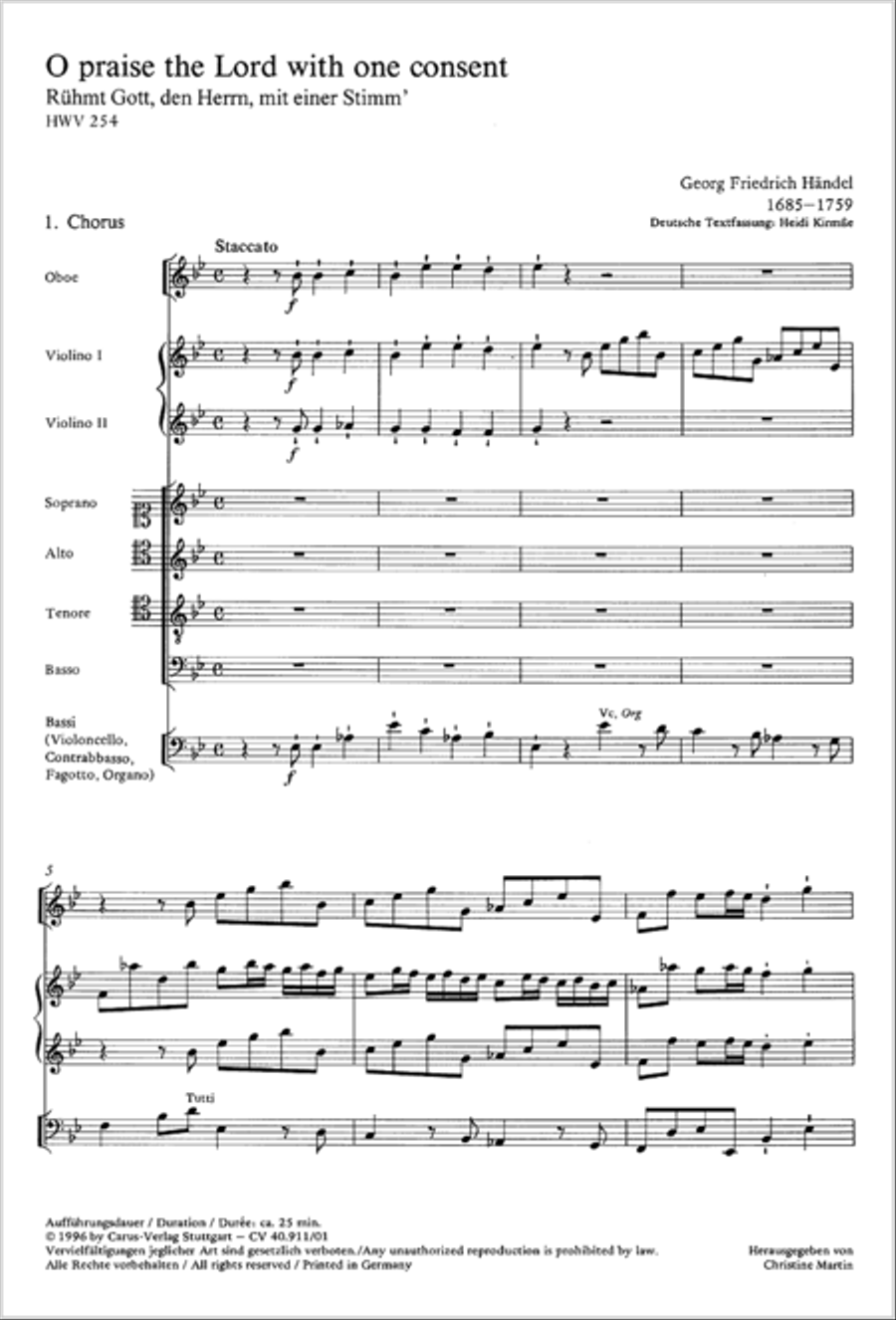 O praise the Lord O praise the Lord 4-Part scores gallery preview page 2