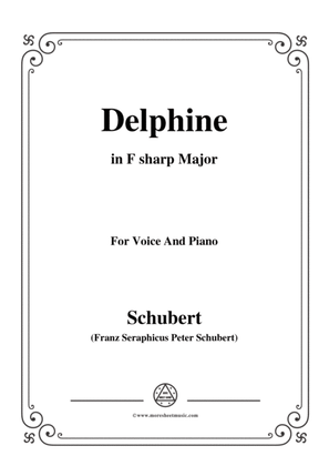 Schubert-Delphine in F sharp Major,for voice and piano