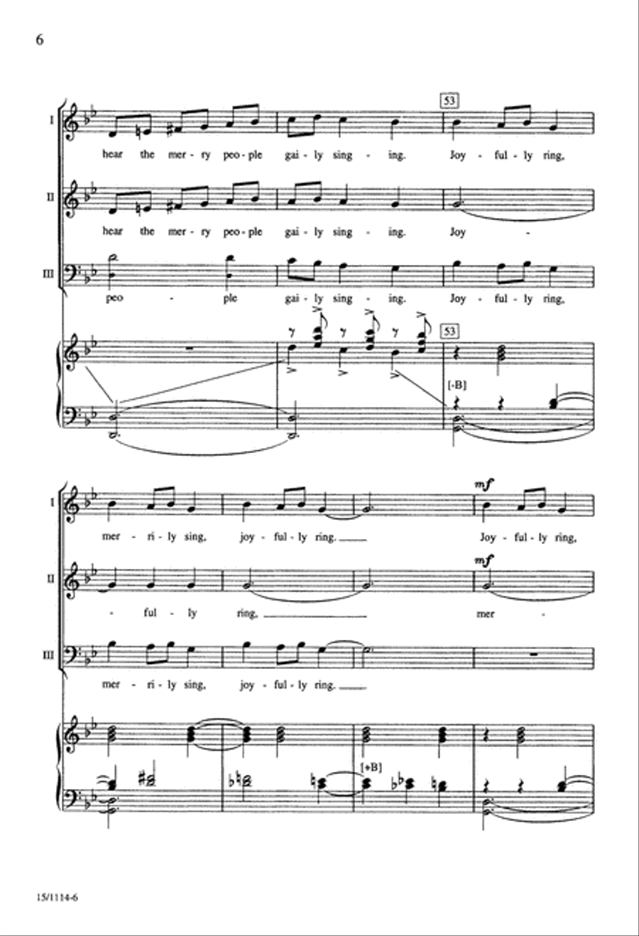 Ukrainian Bell Carol 3-Part scores gallery preview page 6