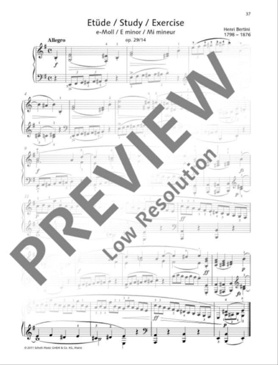 Study E minor Piano Method scores gallery preview page 2